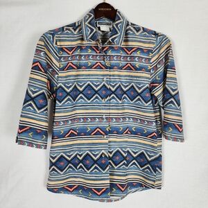 Panhandle Slim Blue Women's Western Shirt (S)